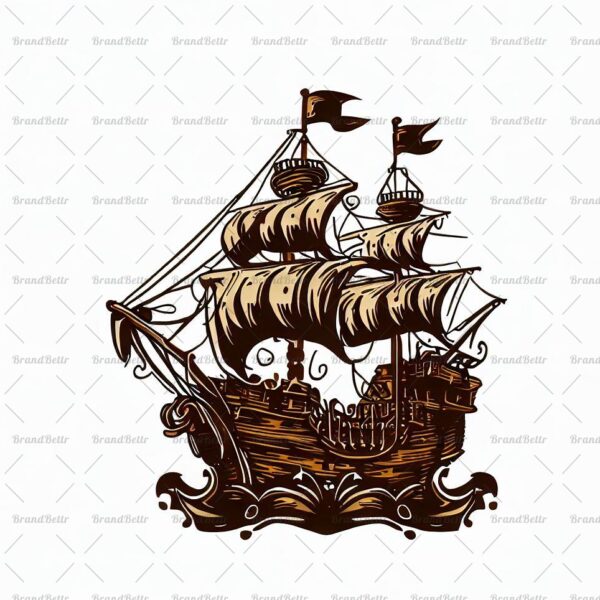 Antikes Piratenschiff